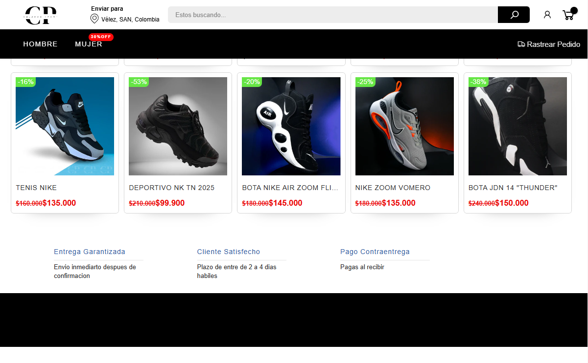 Tienda virtual Calzado Sport — Grupo AndarColombia